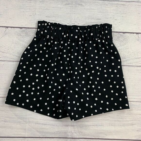 Maurices Shorts sz S 6 High Rise 4" Inseam Black White Polka Dot - Picture 5 of 9